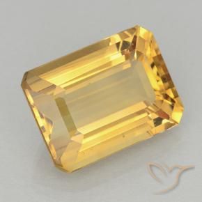 Citrino Oro medio naturale da 11.43 ct, Ottagonale / Taglio smeraldo, VVS-VS