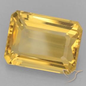 Citrino Dorato naturale da 11.38 ct, Ottagonale / Taglio smeraldo, VVS