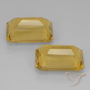 Gemme di Citrino Arancio dorato naturale da 13.10 ct, Ottagonale / Taglio smeraldo, VVS