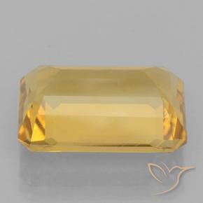 Citrino Dorato naturale da 6.45 ct, Ottagonale / Taglio smeraldo, VVS