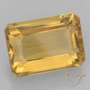 Citrino Dorato naturale da 7.69 ct, Ottagonale / Taglio smeraldo, VVS-VS