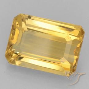 Citrino Oro brillante naturale da 7.40 ct, Ottagonale / Taglio smeraldo, VVS