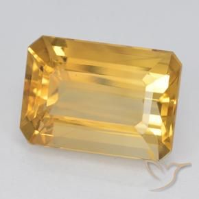 Citrino Oro naturale da 7.30 ct, Ottagonale / Taglio smeraldo, VVS-VS
