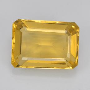 Citrino dorato medio naturale da 6,42 ct, taglio smeraldo, VVS