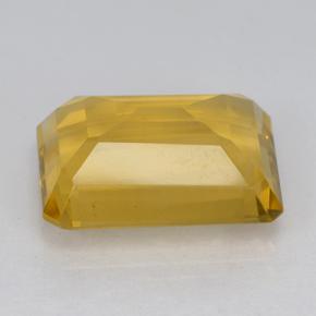 Citrino dorato medio naturale da 6,42 ct, taglio smeraldo, VVS