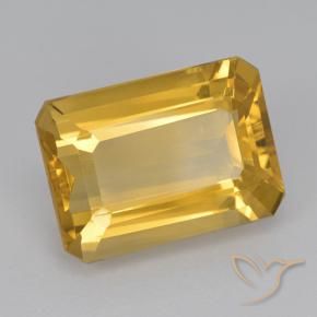 Citrino Dorato medio naturale da 6.72 ct, Ottagonale / Taglio smeraldo, VVS-VS