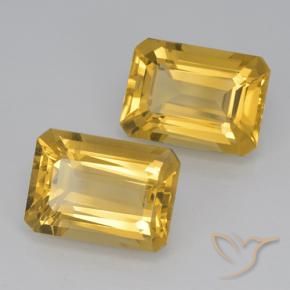 Gemme di Citrino Oro brillante naturale da 14.82 ct, Ottagonale / Taglio smeraldo, VVS