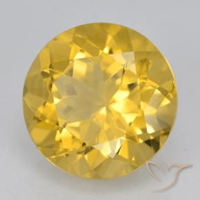 Citrino Dorato medio naturale da 5.59 ct, Rotondo, VVS