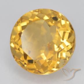 Citrino Dorato naturale da 6.28 ct, Rotondo, VVS