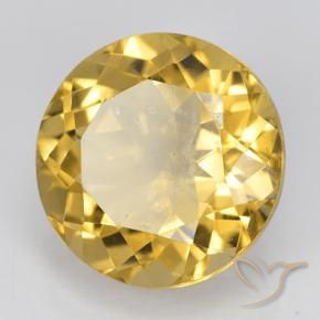Citrino Dorato naturale da 6.05 ct, Rotondo, VVS