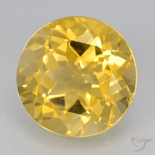 6.20ct Naturale Dorato Citrino, Rotondo, VVS