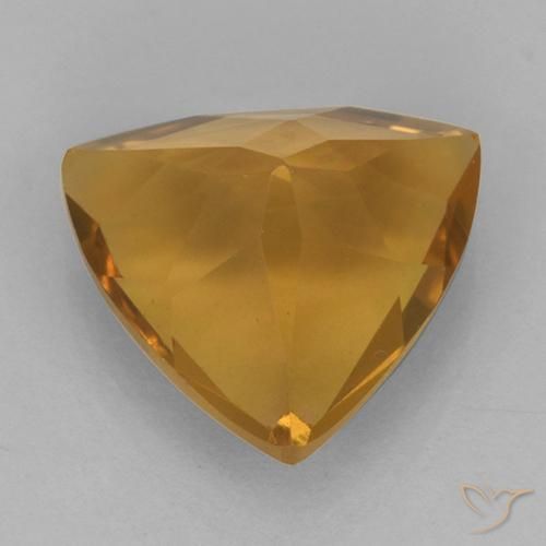 Citrino Dorato scuro naturale da 1.98 ct, Taglio trillion, VVS
