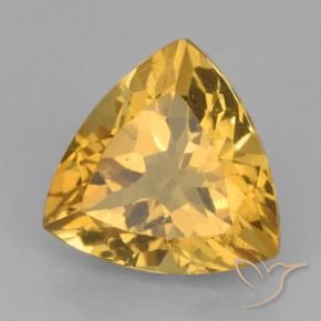 Citrino Arancio Dorato Profondo naturale da 2.18 ct, Taglio trillion, VVS