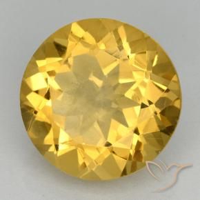 Citrino Dorato medio naturale da 5.42 ct, Rotondo, VVS