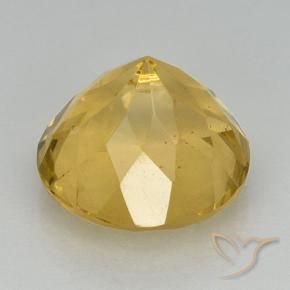 Citrino Dorato medio naturale da 6.95 ct, Rotondo, VVS-VS