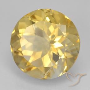Citrino Dorato naturale da 5.93 ct, Rotondo, VVS-VS