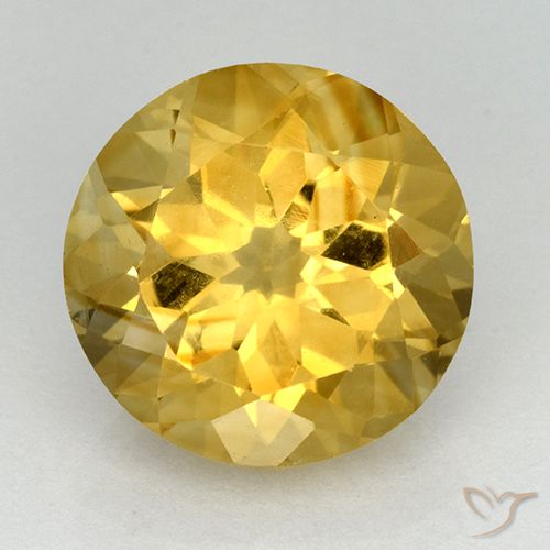 5.65ct Naturale Dorato Citrino, Rotondo, VVS