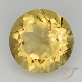 Citrino Dorato naturale da 5.71 ct, Rotondo, VVS