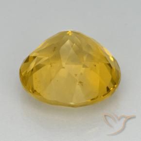 Citrino dorato naturale da 5,91 ct, taglio rotondo, VVS-VS