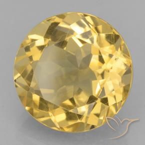 Citrino Dorato medio naturale da 5.98 ct, Rotondo, VVS