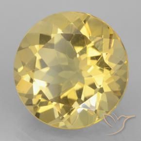 Citrino Giallo chiaro naturale da 5.28 ct, Rotondo, VVS