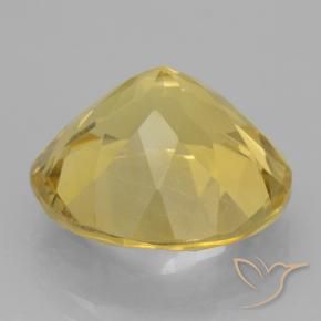 Citrino Giallo chiaro naturale da 5.28 ct, Rotondo, VVS