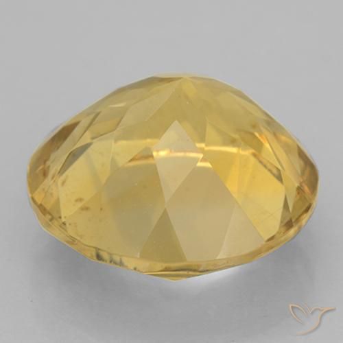 Citrino Giallo dorato chiaro naturale da 5.88 ct, Rotondo, VVS