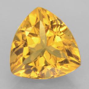 Citrino naturale dorato da 3,64 ct, trillion, VVS