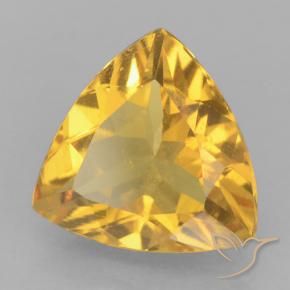 Citrino Arancio-Oro naturale da 1.87 ct, Taglio trillion, VVS-VS