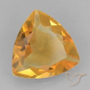 Citrino Arancio-Oro naturale da 1.58 ct, Taglio trillion, VVS