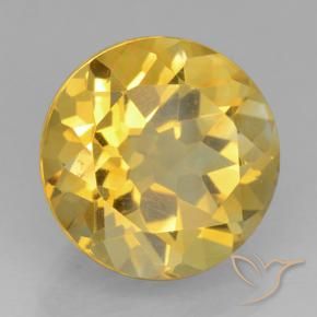 Citrino Dorato naturale da 5.91 ct, Rotondo, VVS