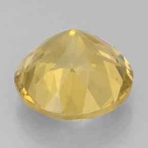 Citrino Giallo oro naturale da 6.05 ct, Taglio rotondo, VVS