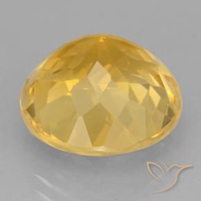 Citrino Dorato medio naturale da 6.25 ct, Rotondo, VVS