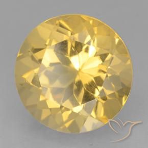 Citrino Dorato medio naturale da 6.07 ct, Rotondo, VVS