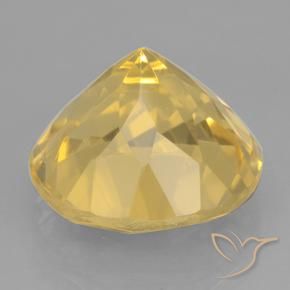 Citrino Dorato medio naturale da 6.07 ct, Rotondo, VVS