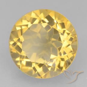 Citrino Oro naturale da 5.84 ct, Rotondo, VVS