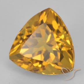 Citrino Arancio Dorato Profondo naturale da 2.33 ct, Taglio trillion, VVS