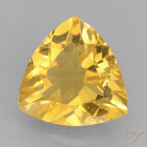 2.00ct Naturale Oro brillante Citrino, Taglio trillion, VVS
