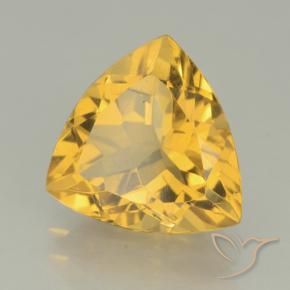 Citrino Oro medio naturale da 2.16 ct, Taglio trillion, VVS