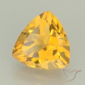 Citrino Oro medio naturale da 2.22 ct, Taglio trillion, VVS