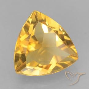 Citrino Dorato scuro naturale da 1.99 ct, Taglio trillion, VVS