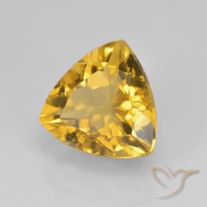 Citrino Dorato naturale da 2.32 ct, Taglio trillion, VVS