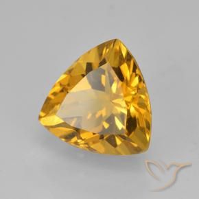 Citrino Dorato scuro naturale da 2.24 ct, Taglio trillion, VVS