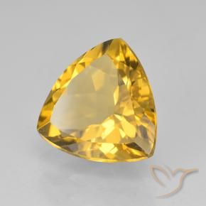 Citrino Dorato naturale da 2.07 ct, Taglio trillion, VVS