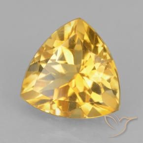 Citrino Oro medio naturale da 2.36 ct, Taglio trillion, VVS