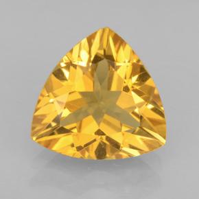 Citrino naturale dorato da 1,96 ct, trillion, VVS