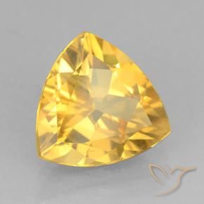 Citrino Oro medio naturale da 1.74 ct, Taglio trillion, VVS