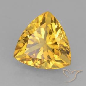 Citrino Dorato naturale da 2.27 ct, Taglio trillion, VVS