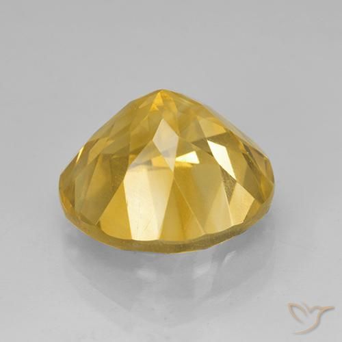Citrino Oro brillante naturale da 5.98 ct, Rotondo, VVS