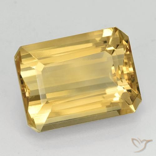 Citrino Oro naturale da 11.46 ct, Ottagonale / Taglio smeraldo, VVS